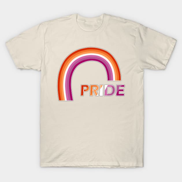 Lesbian rainbow pride T-Shirt by Alyen